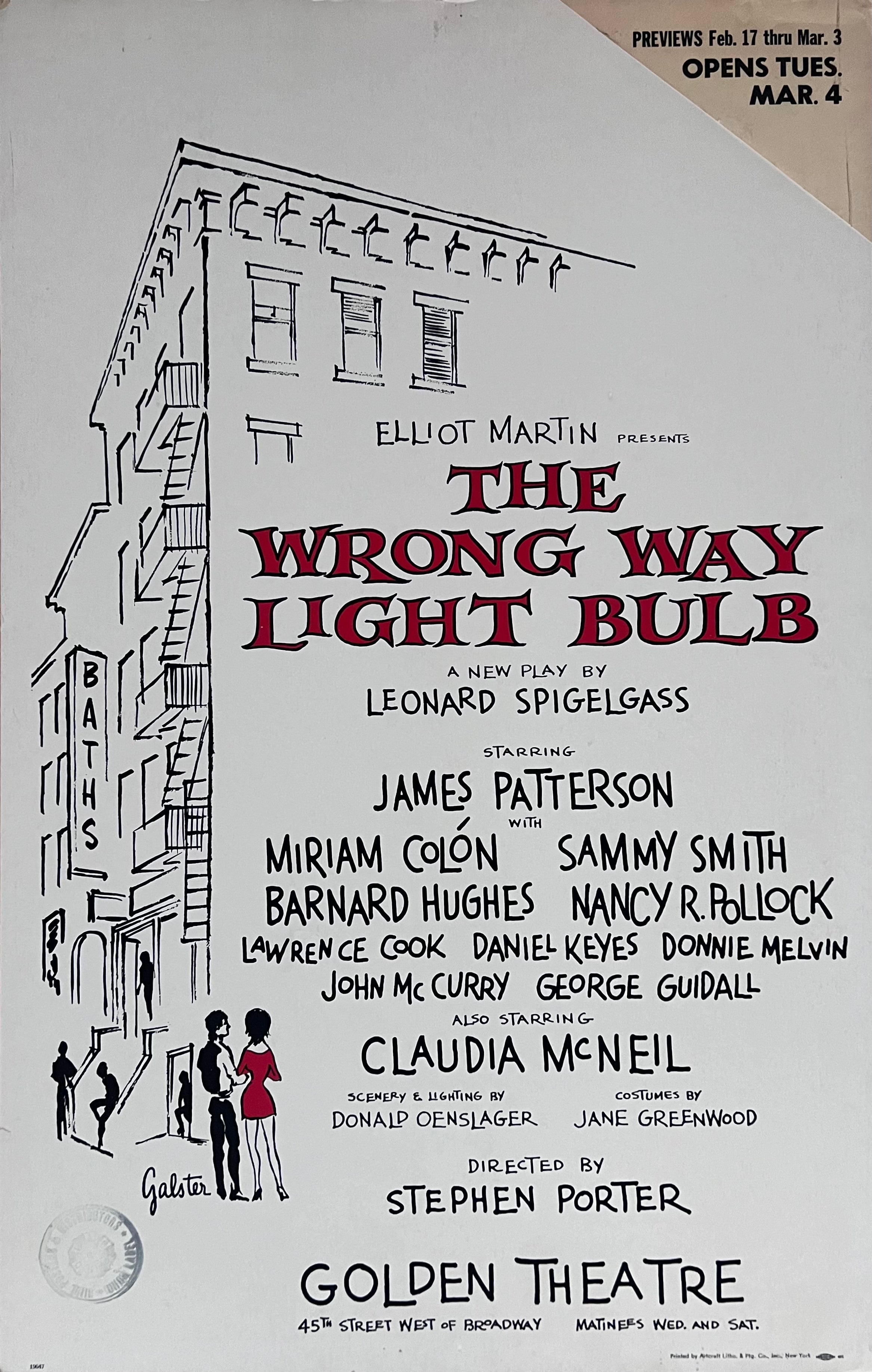 The Wrong Way Light Bulb (1969 Broadway)