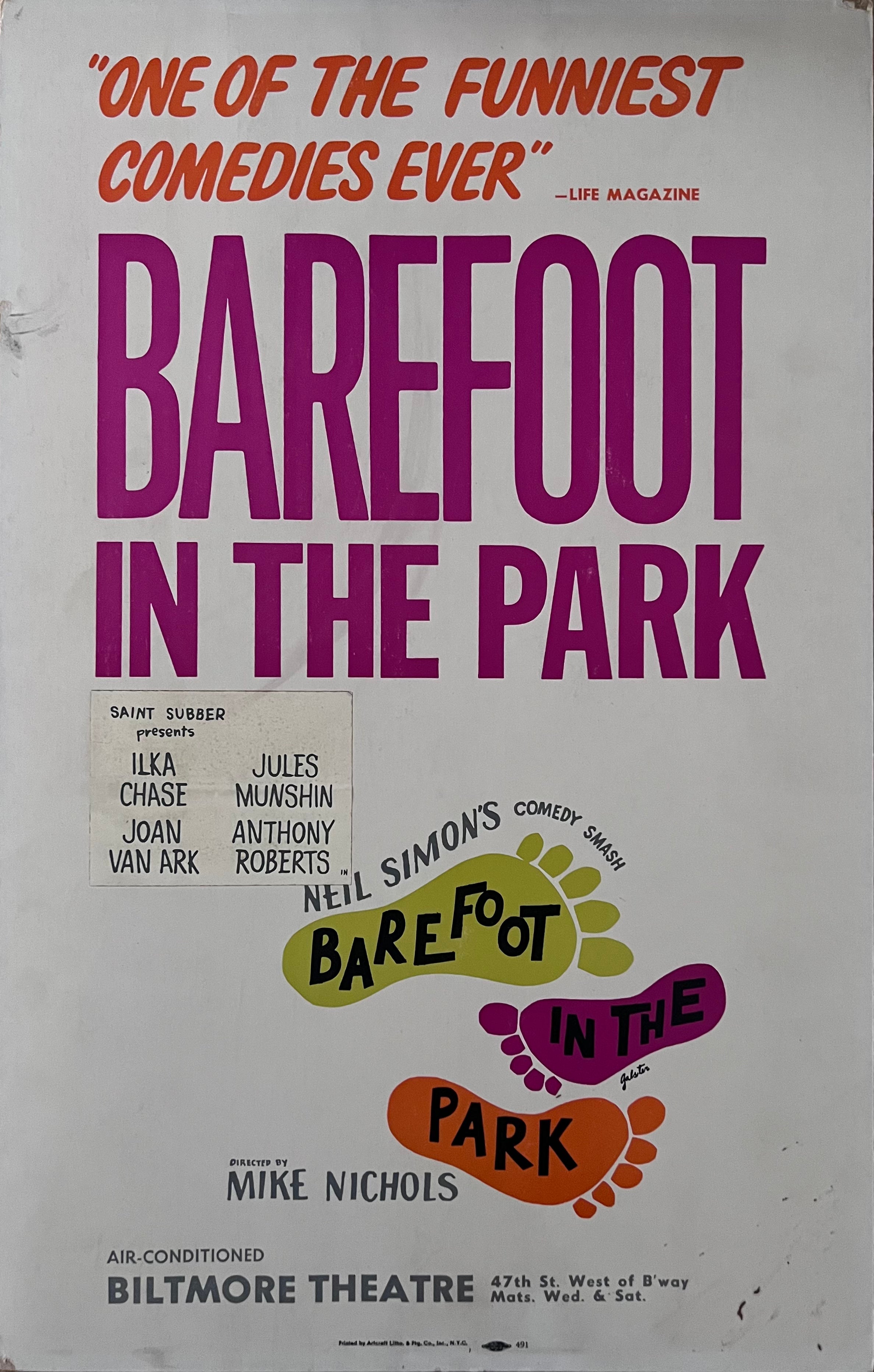 Barefoot in the Park (Broadway Replacements)