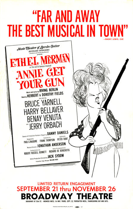 Annie Get Your Gun (Ethel Merman 1966) repro