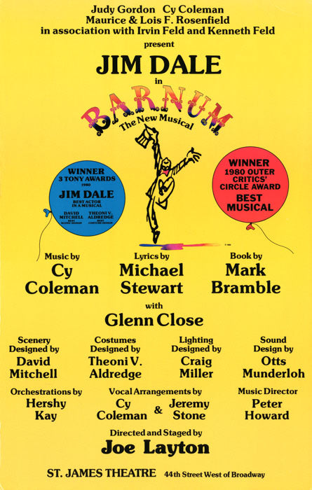 Barnum (Jim Dale and Glenn Close)
