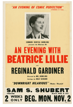 An Evening with Bea Lillie (1953 national tour) repro