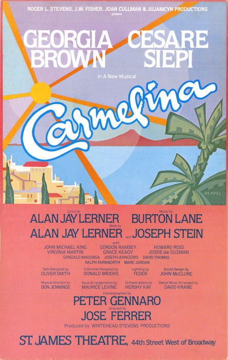 Carmelina (1979, final Broadway version) - repro