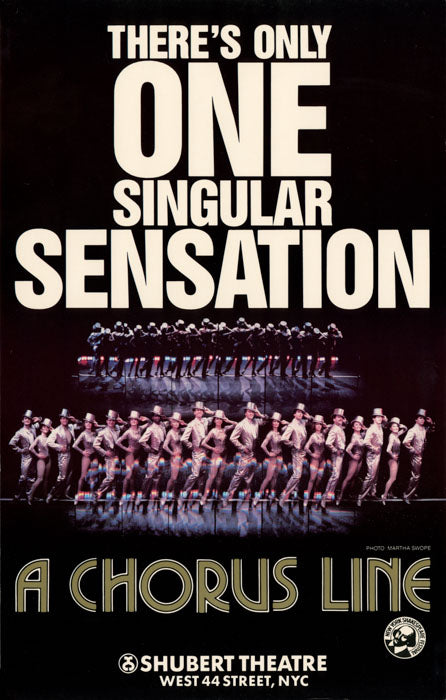 A Chorus Line ("Singular Sensation", during first original NY run) - repro