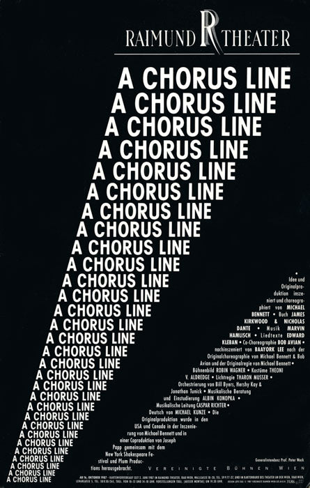 A Chorus Line (Vienna, 1987) - repro