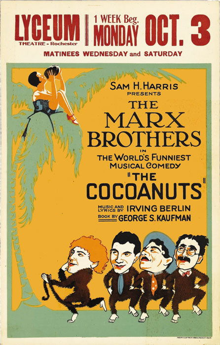 The Cocoanuts (1927 tour, Marx Brothers) - repro