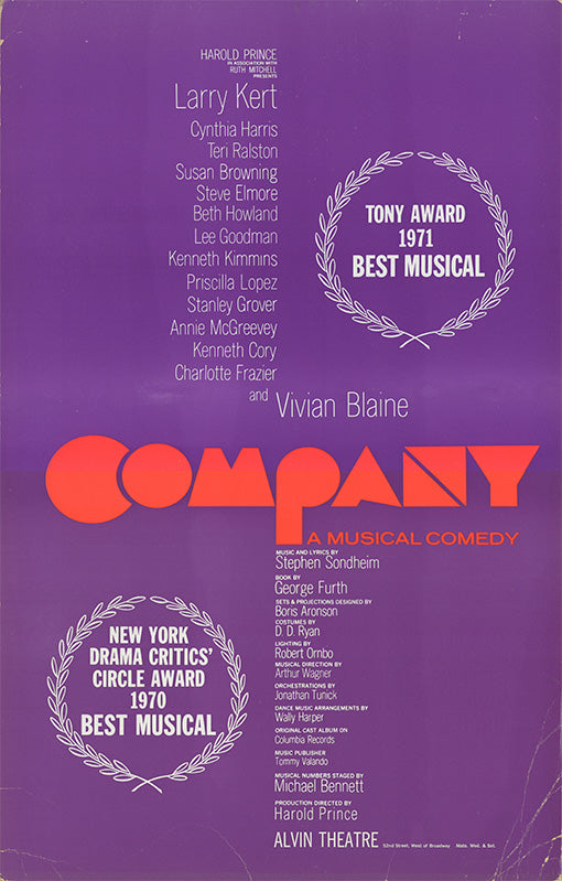 Company (1970 with Larry Kert, Vivian Blaine)