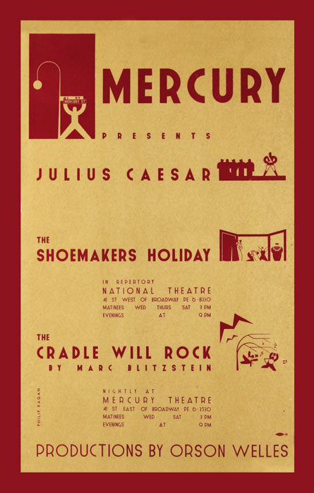 The Cradle Will Rock (1941 Mercury Theatre, Orson Welles) - repro