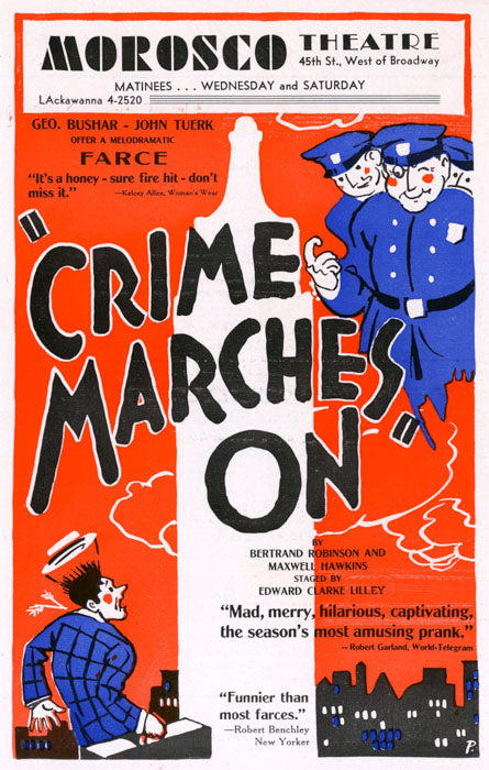 Crime Marches On (1935) - repro sourced from rare flyer