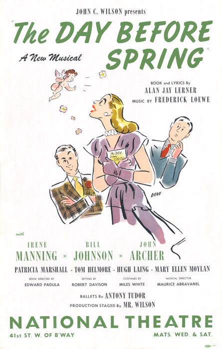The Day Before Spring (1945, Lerner & Loewe) - repro