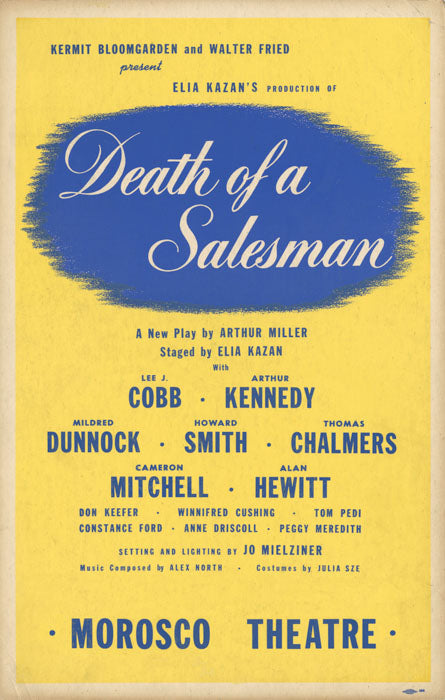 Death of a Salesman (1949, tryout art. Only version printed with full NY credits.) - repro