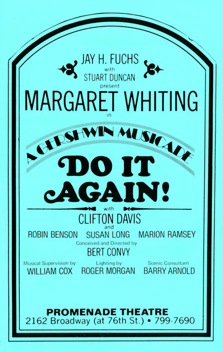 Do It Again! (1971 off-Broadway revue) - repro