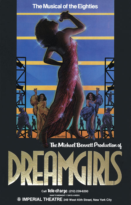 Dreamgirls (2nd version of poster, 1984) - repro