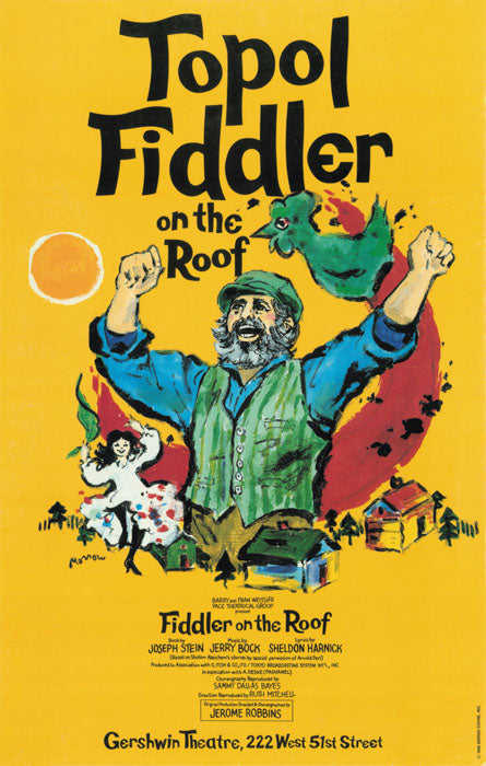 Fiddler on the Roof (Topol, Broadway, vintage repro)