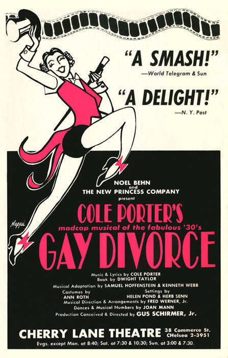 Gay Divorce (1960 off-Broadway) - repro