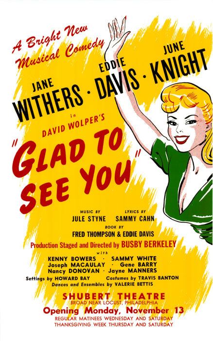 Glad to See You (1944 Jule Styne tryout) - repro