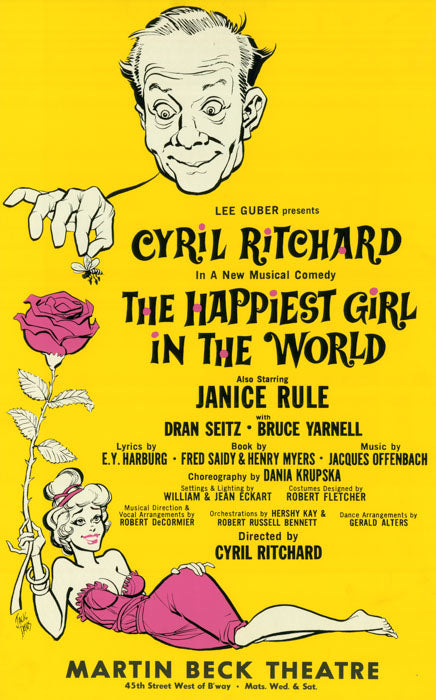 Happiest Girl in the World (Cyril Richard, vintage repro)