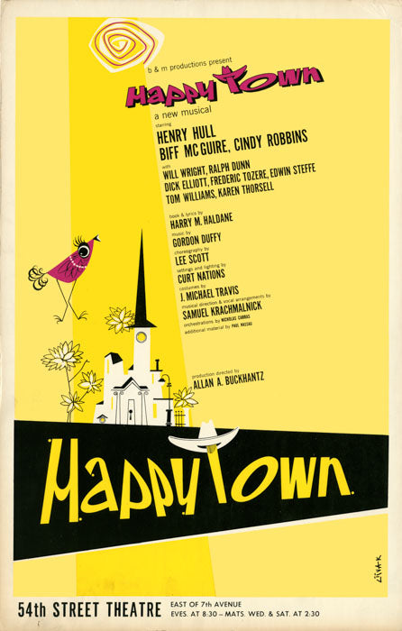 Happy Town (1959, Broadway) – repro