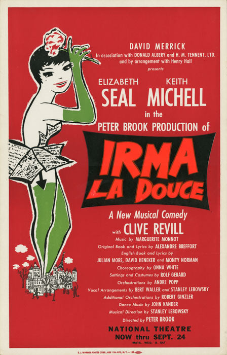 Irma La Douce (1960 Unused Art) - repro