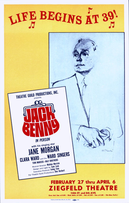 Jack Benny (1964, Ziegfeld Theatre) - repro