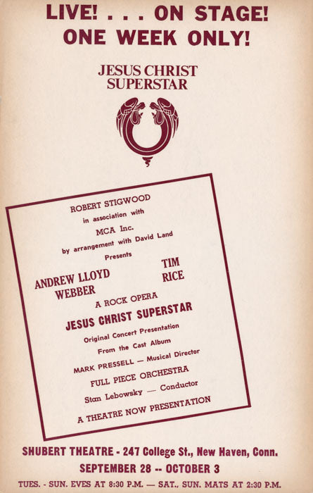 Jesus Christ Superstar (1971 Concert Tour) - repro