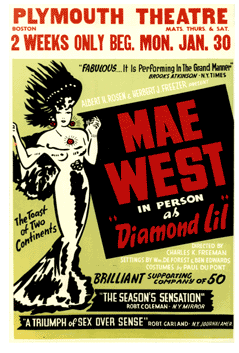 Mae West as Diamond Lil (repro)