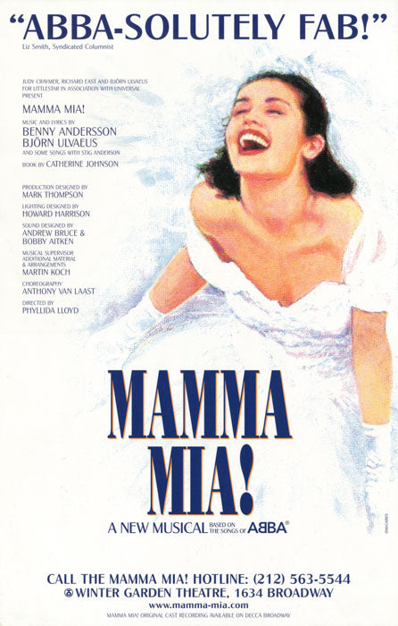 Mamma Mia! (2001 Broadway Original Layout) - repro