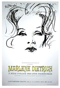 Marlene Dietrich One Sheet