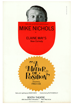 A Matter Of Position (1962, Nichols & May, closed out-of-town) - repro