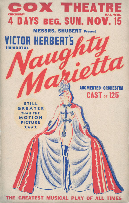 Naughty Marietta (1936 Tour) - repro