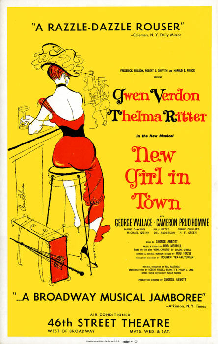 New Girl in Town (Gwen Verdon, vintage repro)