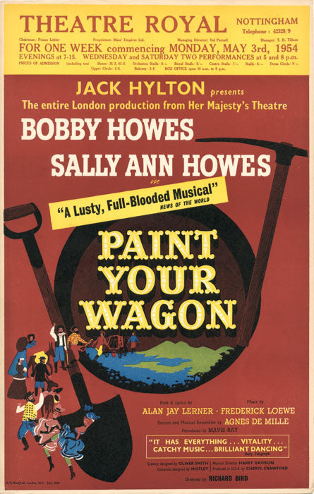 Paint Your Wagon (1952 Burl Ives, tour) - repro