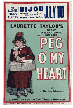 Peg o' My Heart (1922 original, not repro) very limited quantities