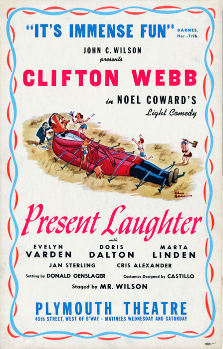 Present Laughter (1946 revival, Charles Addams art) - repro