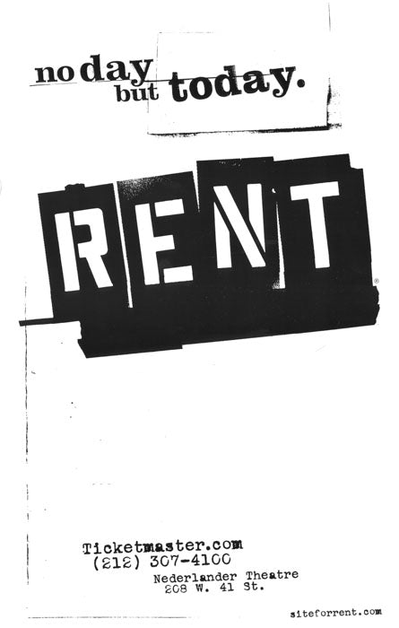 Rent - No Day But Today