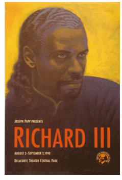 Richard III (Denzel Washington, art work by Paul Davis)