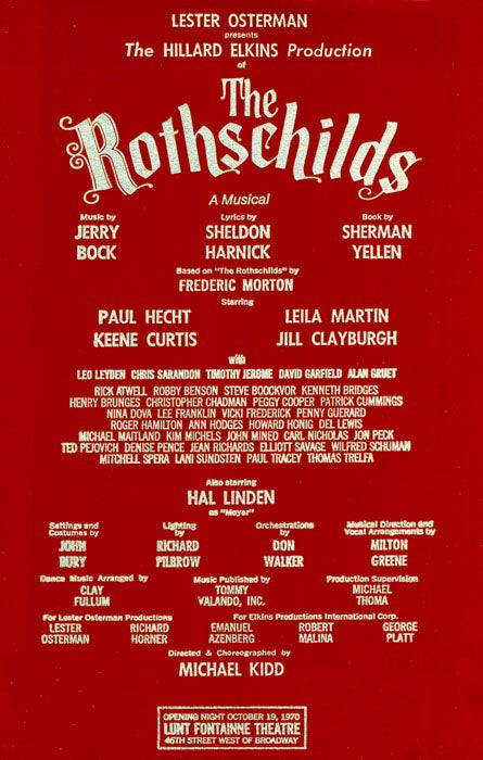 The Rothschilds (Opening Night, repro)