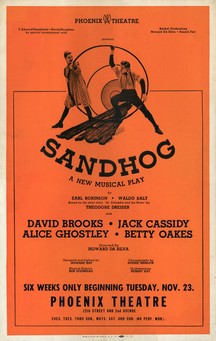 Sandhog (1954 off-Broadway musical, Jack Cassidy) - repro