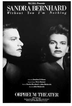 Sandra Bernhard: Without You I'm Nothing - repro