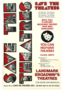 Save The Theatres (1983) repro