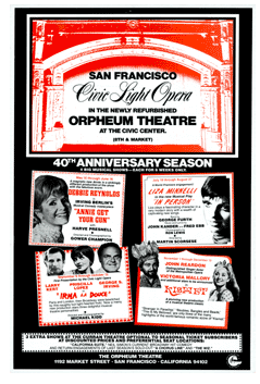 SF Civic Light Opera 40th Season (Liza Minnelli "In Person" 1977) – repro