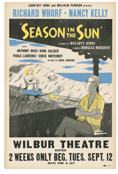 Season in the Sun (1950, Charles Addams art) - repro