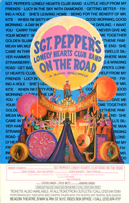 Sgt. Pepper's Lonely Hearts Club Band... (1973 Stage Show)- repro