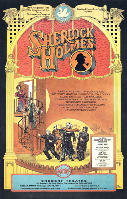 Sherlock Holmes (1976, Shubert LA) - repro