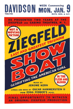 Show Boat (1933 tour, Milwaukee) - repro