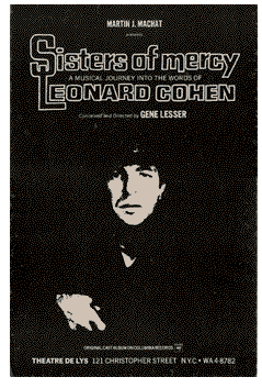 Sisters of Mercy (1973 off-Broadway Leonard Cohen revue) - repro