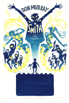 Smith (1973 off-Broadway) - REPRO of near final art for poster