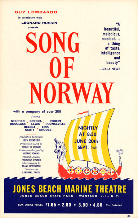 Song of Norway (Jones Beach, 1959) - repro
