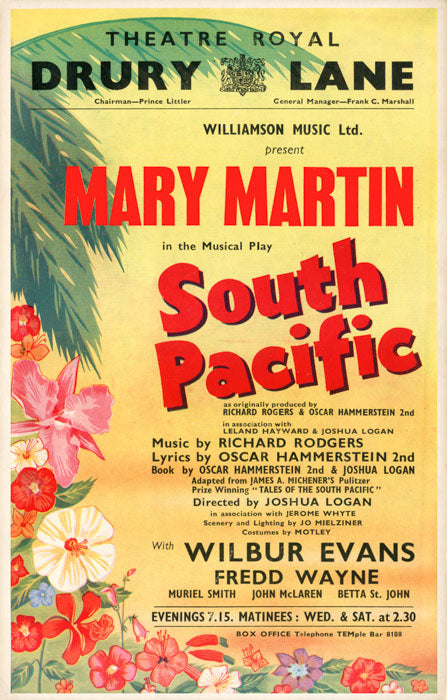 South Pacific (London 1951, Mary Martin) - repro