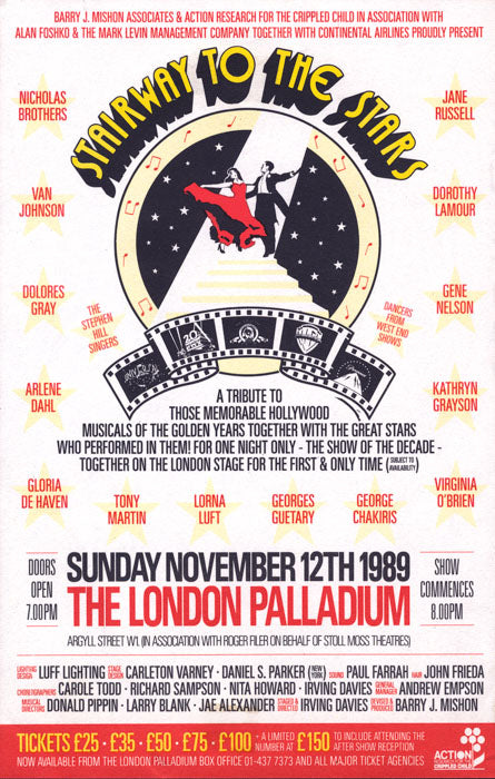 Stairway to the Stars (1989 London benefit) repro of slightly worn original - repro