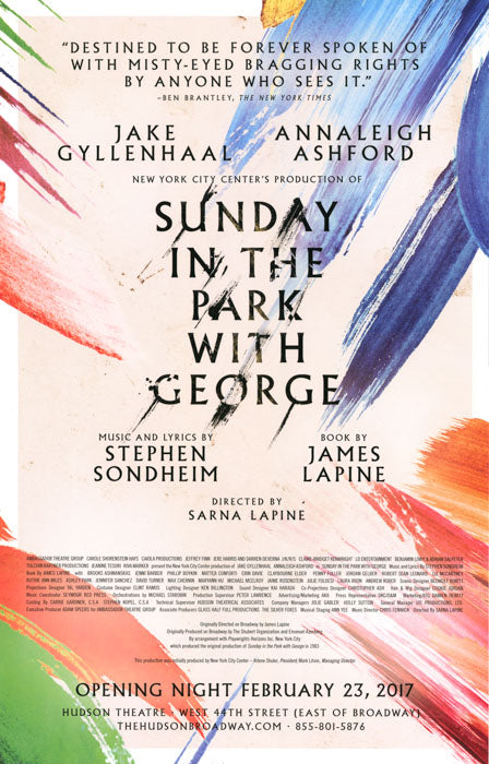 Sunday in the Park with George (2017 revival, Jake Gyllenhaal)